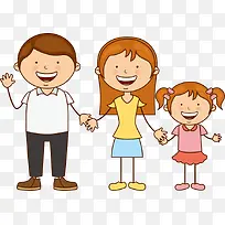 矢量牵着手的人物-空若网 矢量牵着手的人物-空若网