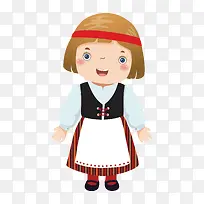 手绘卡通女孩-空若网 手绘卡通女孩-空若网