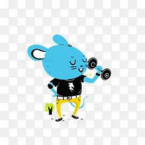 健身卡通人物-空若网 健身卡通人物-空若网