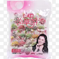 粉色草饼零食食物包装-空若网 粉色草饼零食食物包装-空若网