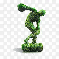 绿色草人雕像-空若网 绿色草人雕像-空若网