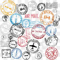 邮戳素材-空若网 邮戳素材-空若网