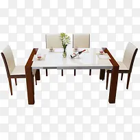 白色餐桌实物-空若网 白色餐桌实物-空若网