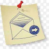 发送电子邮件图标-空若网 发送电子邮件图标-空若网