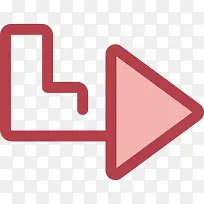 斜箭头图标-空若网 斜箭头图标-空若网