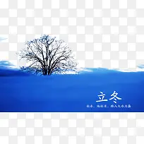 树枝剪影立冬-空若网 树枝剪影立冬-空若网