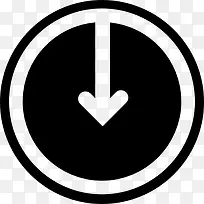 下载箭头按钮图标-空若网 下载箭头按钮图标-空若网