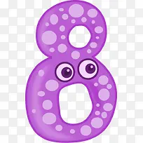 卡通动物数字八-空若网 卡通动物数字八-空若网