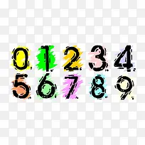 手绘数字-空若网 手绘数字-空若网