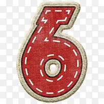 卡通数字6-空若网 卡通数字6-空若网