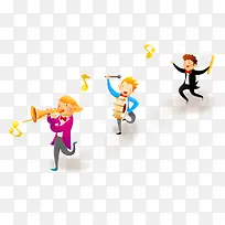 卡通人物欢庆-空若网 卡通人物欢庆-空若网