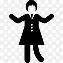 快乐的女孩图标-空若网 快乐的女孩图标-空若网