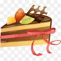 棕色水果蛋糕装饰-空若网 棕色水果蛋糕装饰-空若网