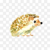 可爱水彩刺猬-空若网 可爱水彩刺猬-空若网