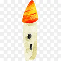 手绘水彩可爱城楼-空若网 手绘水彩可爱城楼-空若网