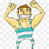 卡通肌肉男-空若网 卡通肌肉男-空若网