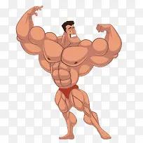 肌肉男卡通人物-空若网 肌肉男卡通人物-空若网