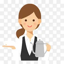 卡通服务员-空若网 卡通服务员-空若网