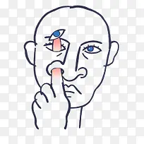 人脸插画-空若网 人脸插画-空若网