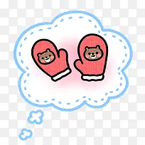 卡通手套-空若网 卡通手套-空若网