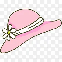 手绘粉色时尚帽子-空若网 手绘粉色时尚帽子-空若网