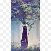 手绘插画黑色帽子-空若网 手绘插画黑色帽子-空若网