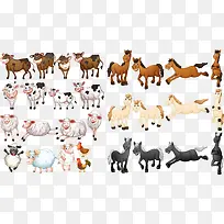 手绘卡通马图案-空若网 手绘卡通马图案-空若网