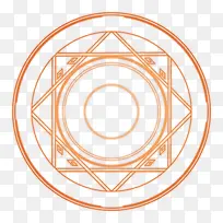 橙色魔法阵海报背景-空若网 橙色魔法阵海报背景-空若网