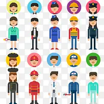 卡通职业卡通人物-空若网 卡通职业卡通人物-空若网