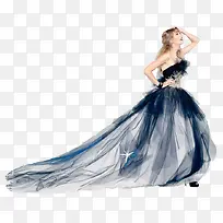 高清黑色时尚礼服-空若网 高清黑色时尚礼服-空若网