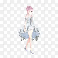 白色礼服卡通-空若网 白色礼服卡通-空若网