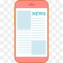 矢量扁平化手机新闻-空若网 矢量扁平化手机新闻-空若网