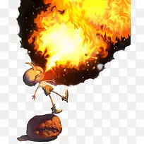 创意设计喷火男孩-空若网 创意设计喷火男孩-空若网