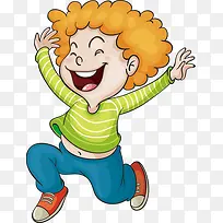 可爱春天卡通男孩-空若网 可爱春天卡通男孩-空若网