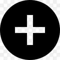 ���Ӱ�ť�ں�ɫ��Բͼ��-������