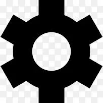 齿轮在黑图标-空若网 齿轮在黑图标-空若网