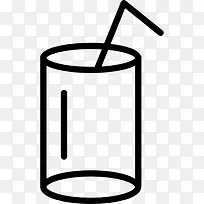 玻璃与Straw 图标-空若网 玻璃与Straw 图标-空若网
