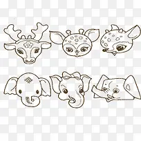 可爱多款动物头像-空若网 可爱多款动物头像-空若网