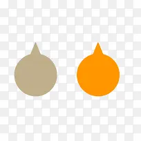 橙色卡其色气泡-空若网 橙色卡其色气泡-空若网