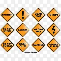 矢量注意标志-空若网 矢量注意标志-空若网