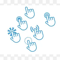 点击手势 png素材-空若网 点击手势 png素材-空若网