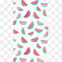 手绘西瓜可爱插画-空若网 手绘西瓜可爱插画-空若网