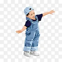 矢量牛仔装时尚儿童-空若网 矢量牛仔装时尚儿童-空若网