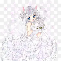 手绘灰猫姬-空若网 手绘灰猫姬-空若网