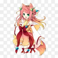 手绘桃猫姬-空若网 手绘桃猫姬-空若网