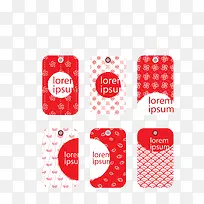 矢量红色创意手机壳六款-空若网 矢量红色创意手机壳六款-空若网