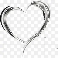 灰色简约设计爱心-空若网 灰色简约设计爱心-空若网