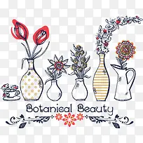 手绘插画花卉展板-空若网 手绘插画花卉展板-空若网