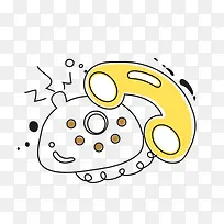 清新卡通电话-空若网 清新卡通电话-空若网