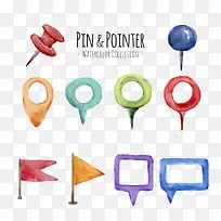 手绘卡通坐标矢量素材-空若网 手绘卡通坐标矢量素材-空若网